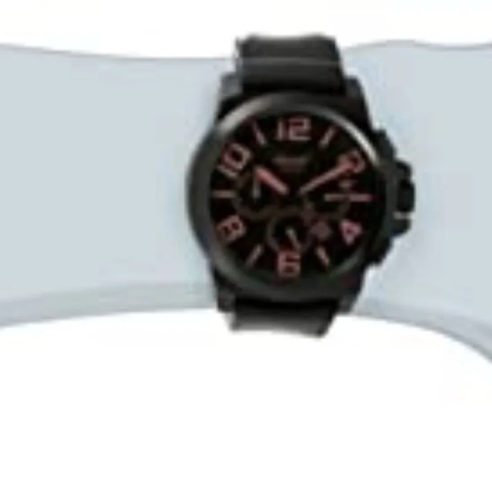 INGERSOLL MEN'S BISON 48MM BLACK POLYURETHANE BAND AUTOMATIC WATCH 4107BBPU